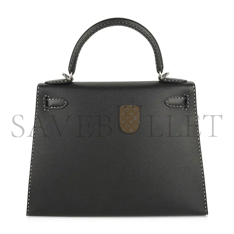 H**me5 kelly 28 grained monsieur un point sur deuxkelly sellier black (28*22*10cm)
